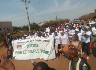 Ambassade États-Unis : sit-in du collectif liberez le couple Touré