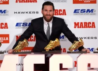 Messi reçoit son cinquième Soulier d’or, un record