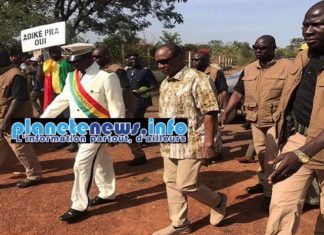 Haute-Guinée: Alpha Condé est arrivé dans la ville de Kankan