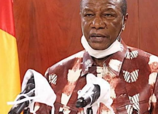 Guinée Coronavirus : « Le port de masque communautaire ou bavette est maintenant obligatoire pour tout citoyen à compter du samedi 18 avril 2020″(Discours Alpha Condé)